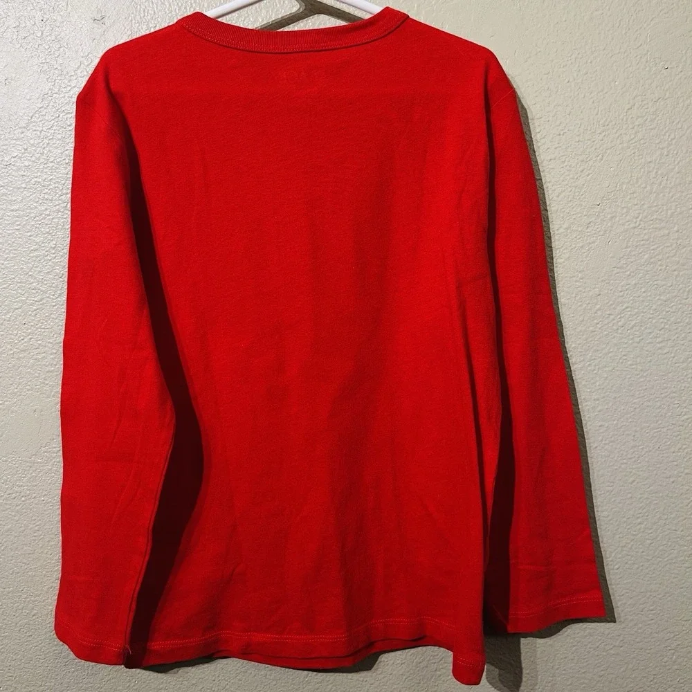 The Children's Place Novelty Graphic‎ Long Sleeve Shirt Red Size S 5-6) NWT